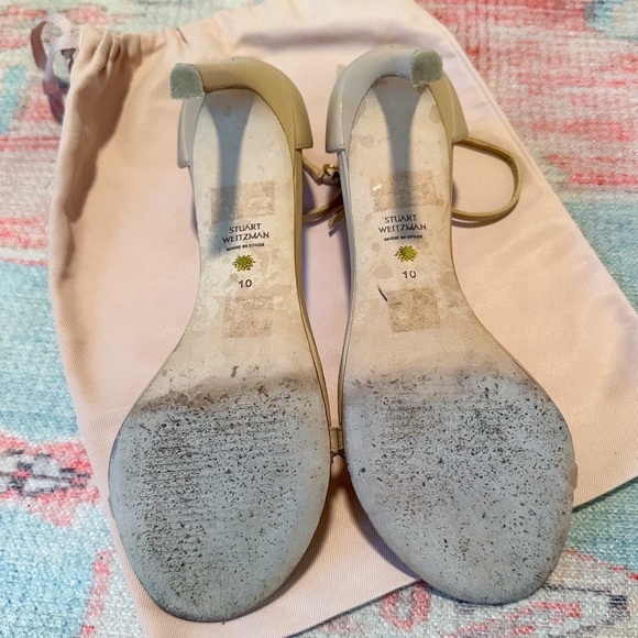 EUC Stuart Weitzman Nudistsong Heeled Sandals in Nude - Picture 17 of 17